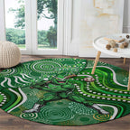 Melbourne Stars Round Carpet Indigenous Dot Art Superhero Batter Tribal Pattern
