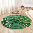 Melbourne Stars Round Carpet Indigenous Dot Art Superhero Batter Tribal Pattern