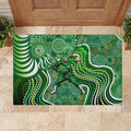 Melbourne Stars Rubber Doormat Indigenous Dot Art Superhero Batter Tribal Pattern