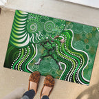 Melbourne Stars Rubber Doormat Indigenous Dot Art Superhero Batter Tribal Pattern