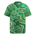 Melbourne Stars Rugby Jersey Indigenous Dot Art Superhero Batter Tribal Pattern
