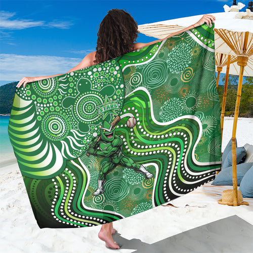 Melbourne Stars Sarong Indigenous Dot Art Superhero Batter Tribal Pattern