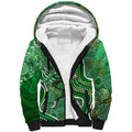 Melbourne Stars Sherpa Hoodie Indigenous Dot Art Superhero Batter Tribal Pattern