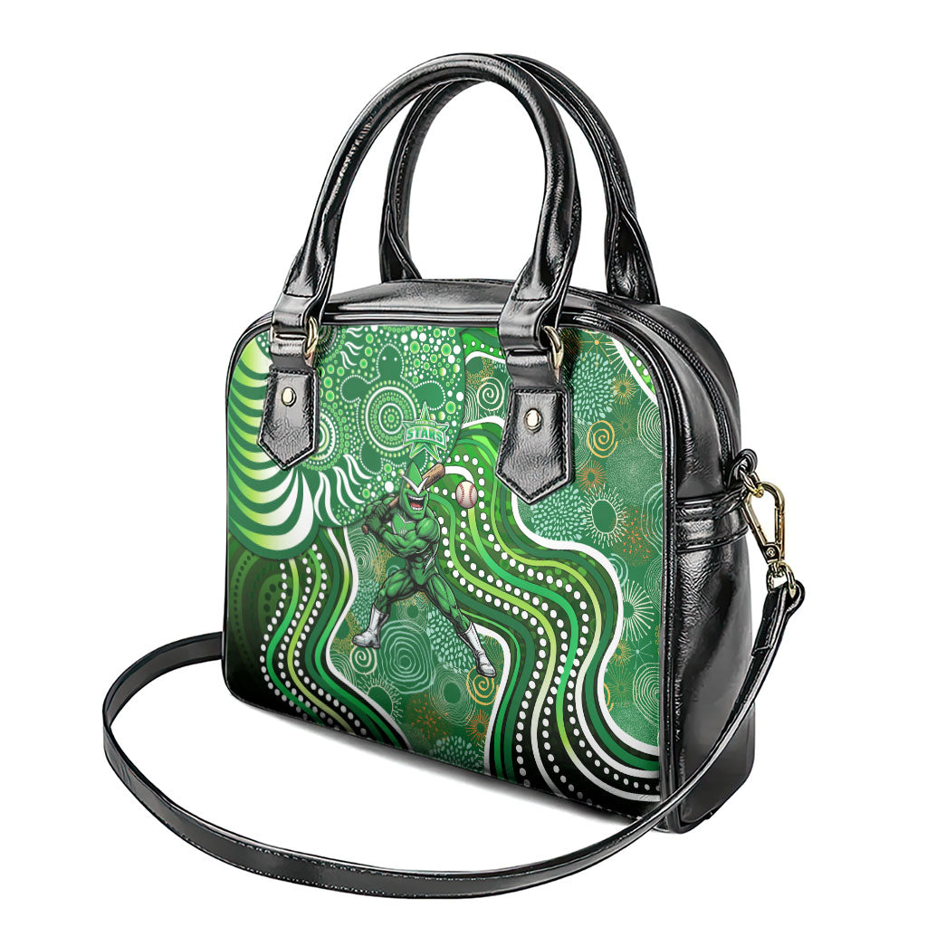 Melbourne Stars Shoulder Handbag Indigenous Dot Art Superhero Batter Tribal Pattern