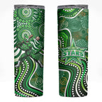 Melbourne Stars Skinny Tumbler Indigenous Dot Art Superhero Batter Tribal Pattern