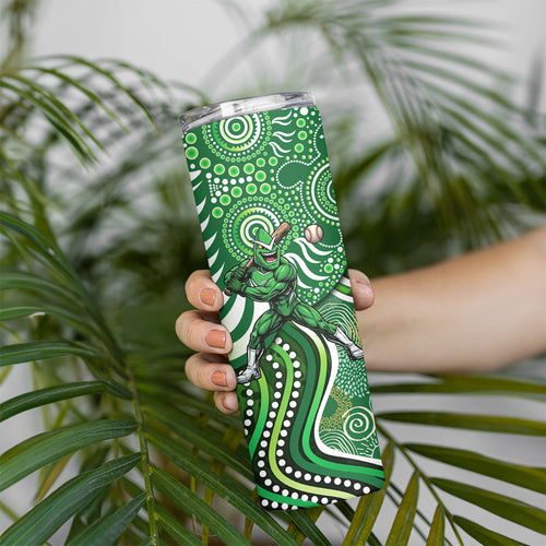 Melbourne Stars Skinny Tumbler Indigenous Dot Art Superhero Batter Tribal Pattern