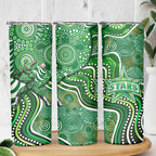 Melbourne Stars Skinny Tumbler Indigenous Dot Art Superhero Batter Tribal Pattern