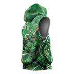 Melbourne Stars Sleeveless Hoodie Indigenous Dot Art Superhero Batter Tribal Pattern