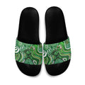 Melbourne Stars Slide Sandals Indigenous Dot Art Superhero Batter Tribal Pattern