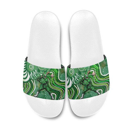 Melbourne Stars Slide Sandals Indigenous Dot Art Superhero Batter Tribal Pattern