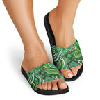 Melbourne Stars Slide Sandals Indigenous Dot Art Superhero Batter Tribal Pattern