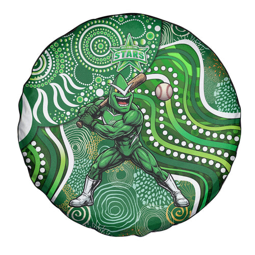 Melbourne Stars Spare Tire Cover Indigenous Dot Art Superhero Batter Tribal Pattern