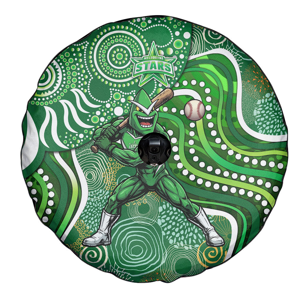 Melbourne Stars Spare Tire Cover Indigenous Dot Art Superhero Batter Tribal Pattern