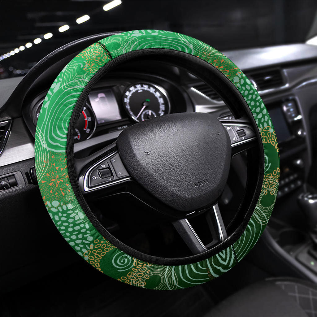 Melbourne Stars Steering Wheel Cover Indigenous Dot Art Superhero Batter Tribal Pattern