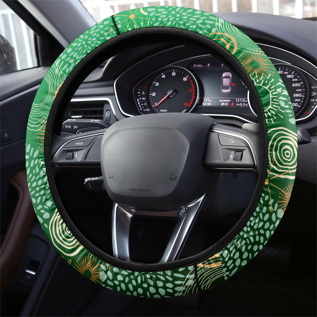 Melbourne Stars Steering Wheel Cover Indigenous Dot Art Superhero Batter Tribal Pattern