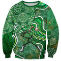 Melbourne Stars Sweatshirt Indigenous Dot Art Superhero Batter Tribal Pattern