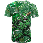 Melbourne Stars T Shirt Indigenous Dot Art Superhero Batter Tribal Pattern