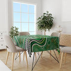 Melbourne Stars Tablecloth Indigenous Dot Art Superhero Batter Tribal Pattern
