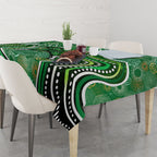 Melbourne Stars Tablecloth Indigenous Dot Art Superhero Batter Tribal Pattern