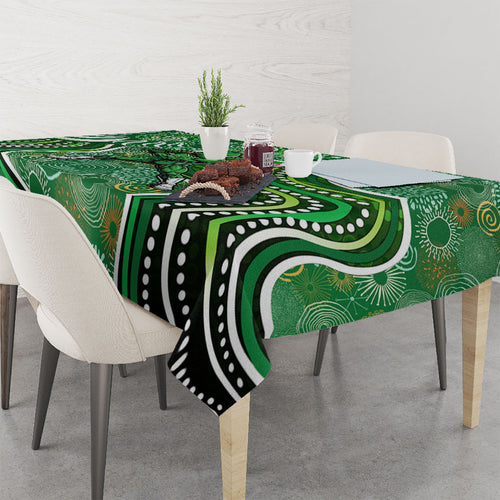 Melbourne Stars Tablecloth Indigenous Dot Art Superhero Batter Tribal Pattern