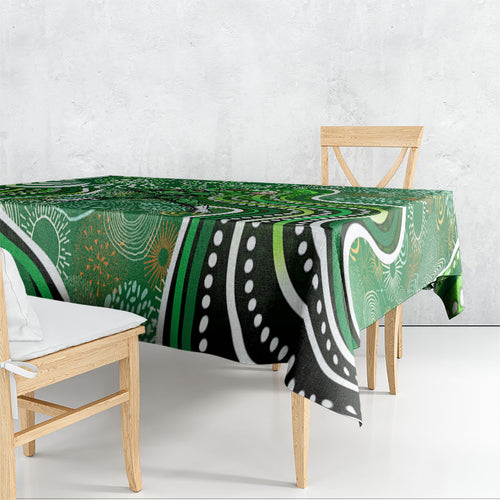 Melbourne Stars Tablecloth Indigenous Dot Art Superhero Batter Tribal Pattern