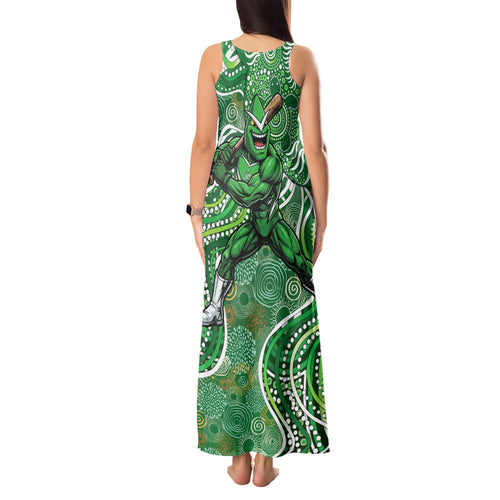 Melbourne Stars Tank Maxi Dress Indigenous Dot Art Superhero Batter Tribal Pattern