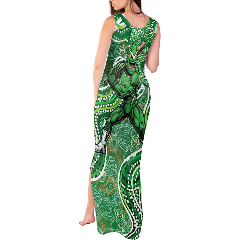 Melbourne Stars Tank Maxi Dress Indigenous Dot Art Superhero Batter Tribal Pattern