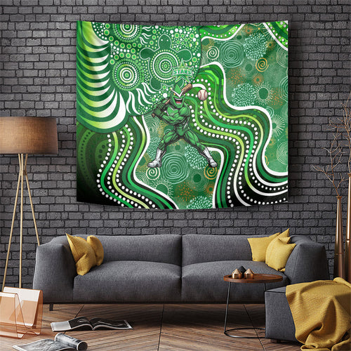 Melbourne Stars Tapestry Indigenous Dot Art Superhero Batter Tribal Pattern