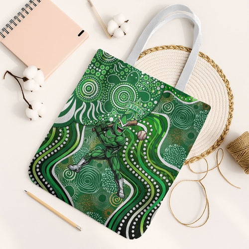 Melbourne Stars Tote Bag Indigenous Dot Art Superhero Batter Tribal Pattern