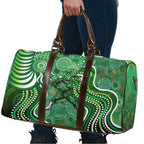 Melbourne Stars Travel Bag Indigenous Dot Art Superhero Batter Tribal Pattern