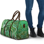 Melbourne Stars Travel Bag Indigenous Dot Art Superhero Batter Tribal Pattern