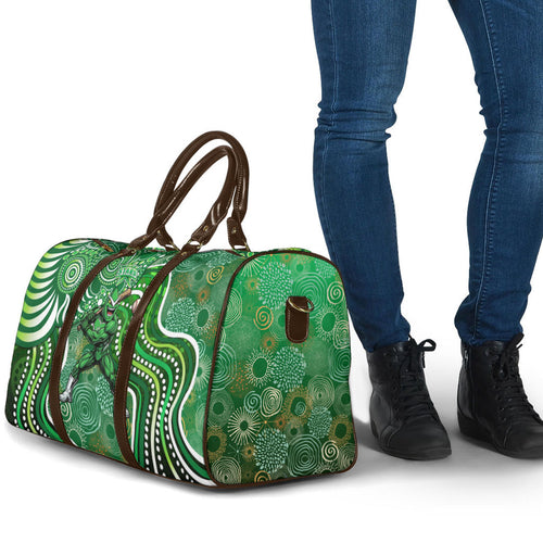 Melbourne Stars Travel Bag Indigenous Dot Art Superhero Batter Tribal Pattern