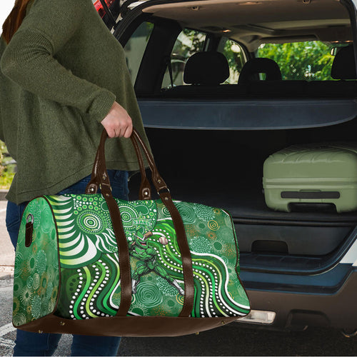 Melbourne Stars Travel Bag Indigenous Dot Art Superhero Batter Tribal Pattern