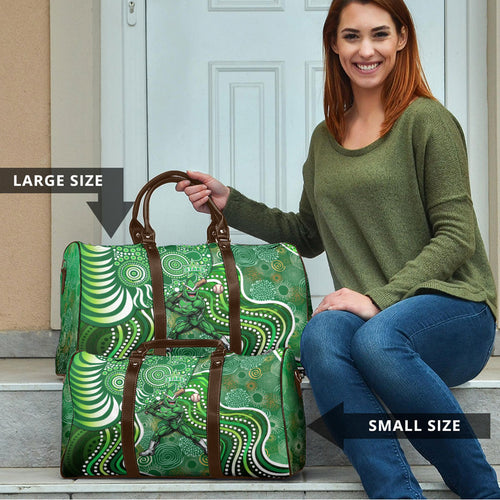 Melbourne Stars Travel Bag Indigenous Dot Art Superhero Batter Tribal Pattern
