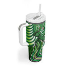 Melbourne Stars Tumbler With Handle Indigenous Dot Art Superhero Batter Tribal Pattern