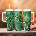 Melbourne Stars Tumbler With Handle Indigenous Dot Art Superhero Batter Tribal Pattern