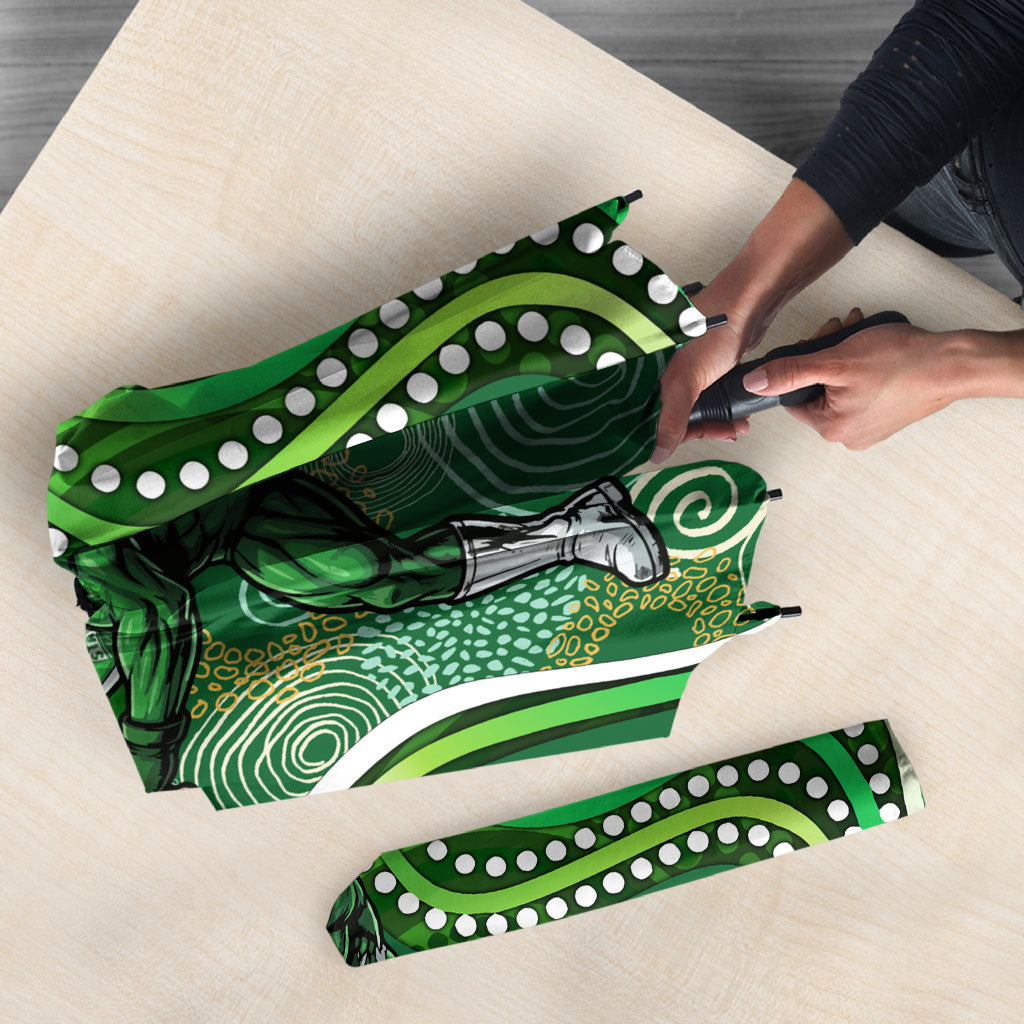 Melbourne Stars Umbrella Indigenous Dot Art Superhero Batter Tribal Pattern
