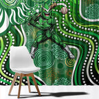 Melbourne Stars Window Curtain Indigenous Dot Art Superhero Batter Tribal Pattern