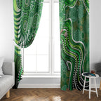 Melbourne Stars Window Curtain Indigenous Dot Art Superhero Batter Tribal Pattern