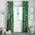 Melbourne Stars Window Curtain Indigenous Dot Art Superhero Batter Tribal Pattern