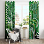 Melbourne Stars Window Curtain Indigenous Dot Art Superhero Batter Tribal Pattern