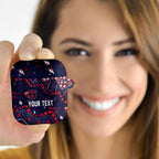 Personalized Melbourne Demons AirPods Case Aboriginal Pattern with Graffiti Style
