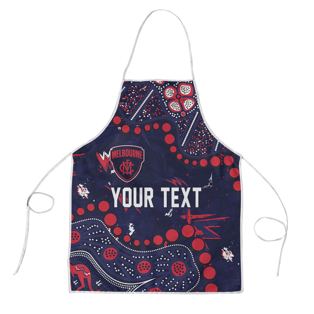 Personalized Melbourne Demons Apron Aboriginal Pattern with Graffiti Style