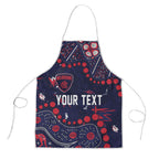 Personalized Melbourne Demons Apron Aboriginal Pattern with Graffiti Style
