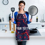 Personalized Melbourne Demons Apron Aboriginal Pattern with Graffiti Style