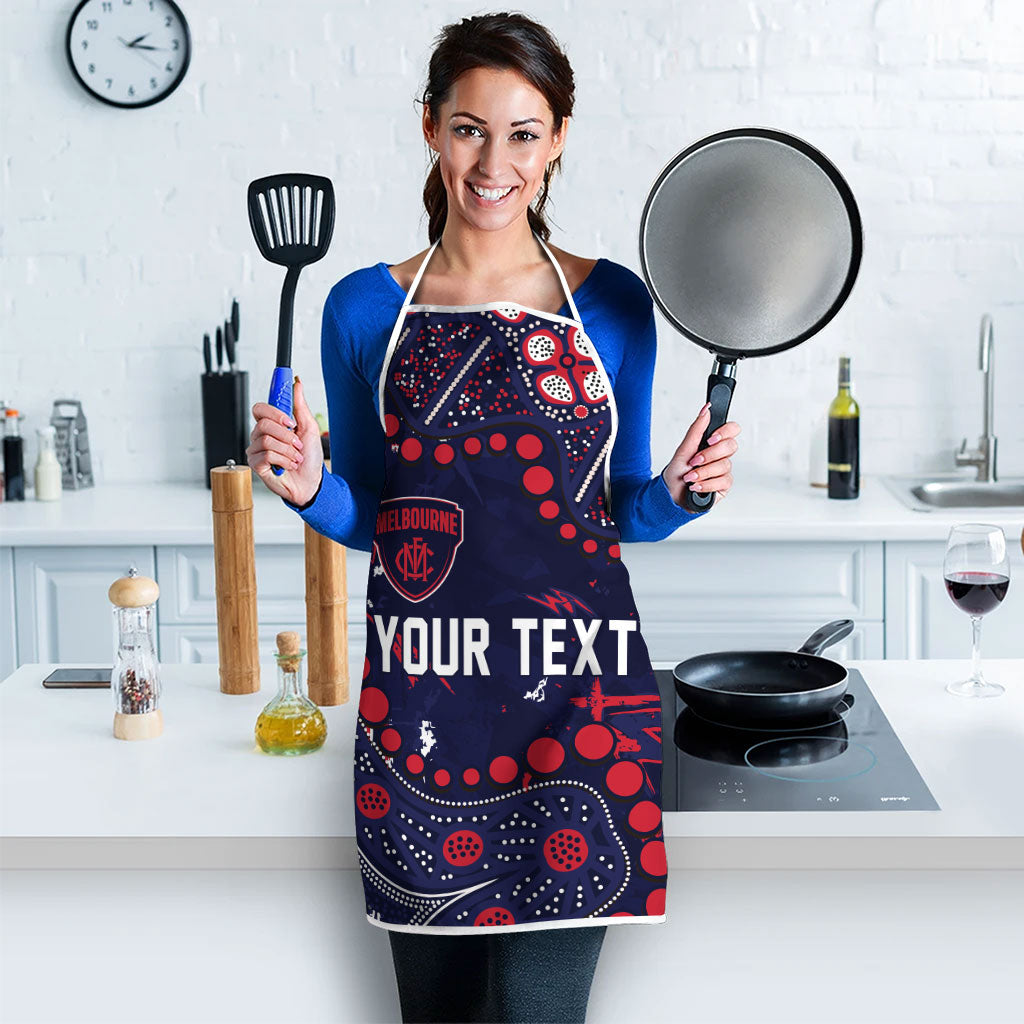 Personalized Melbourne Demons Apron Aboriginal Pattern with Graffiti Style