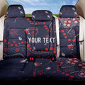 Personalized Melbourne Demons Back Car Seat Cover Aboriginal Pattern with Graffiti Style