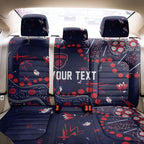 Personalized Melbourne Demons Back Car Seat Cover Aboriginal Pattern with Graffiti Style