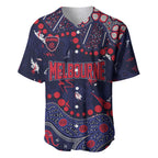 Personalized Melbourne Demons Baseball Jersey Aboriginal Pattern with Graffiti Style