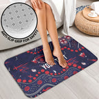 Personalized Melbourne Demons Bathroom Set Aboriginal Pattern with Graffiti Style